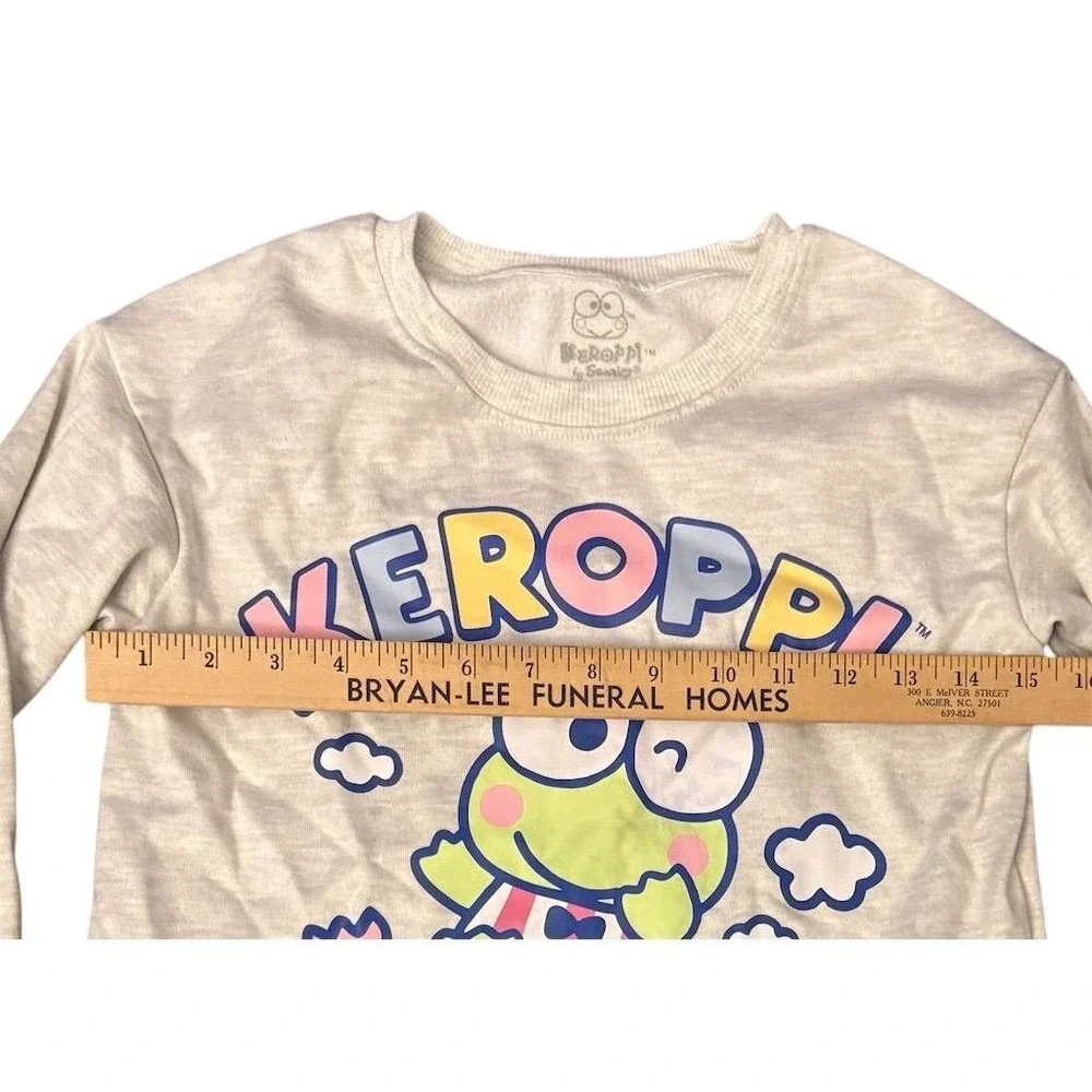 Sanrio Kids Large Gray Sweatshirt 12-14 Keroppi Casual‎ Fall Wear